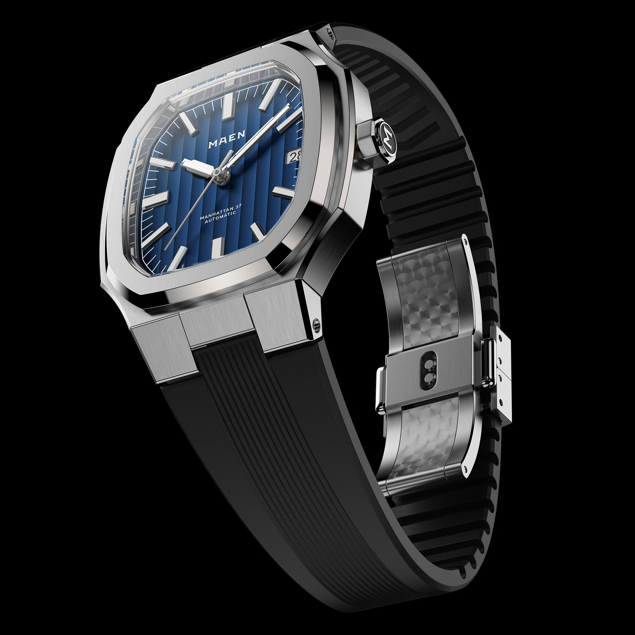 HALF M37 BLACK INTEGRATED FKM STRAP - Image 4