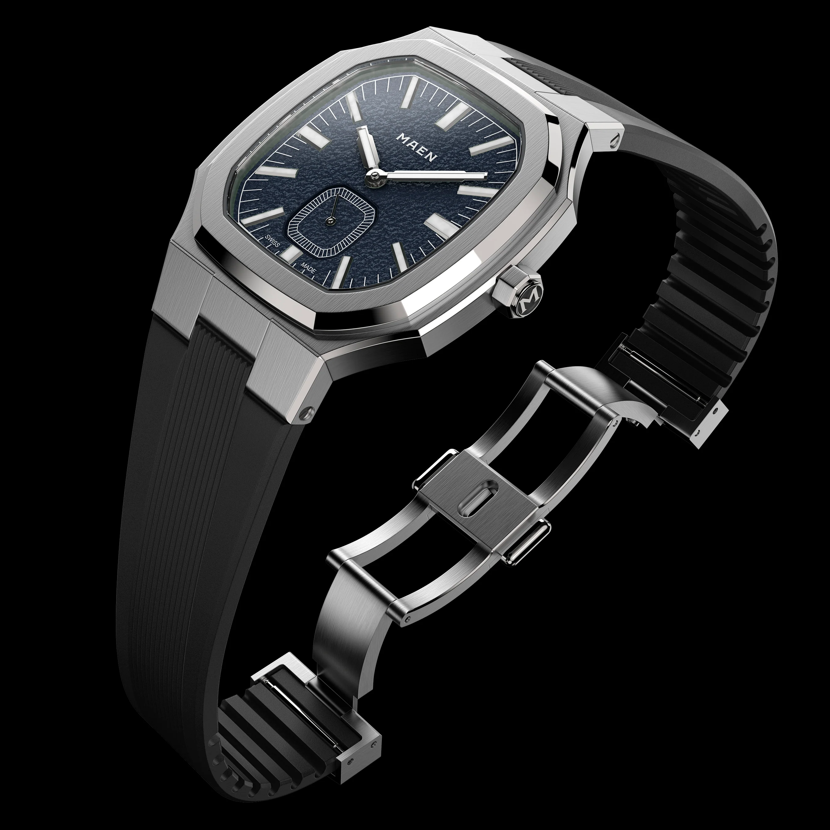 HALF M37 BLACK INTEGRATED FKM STRAP - Image 5